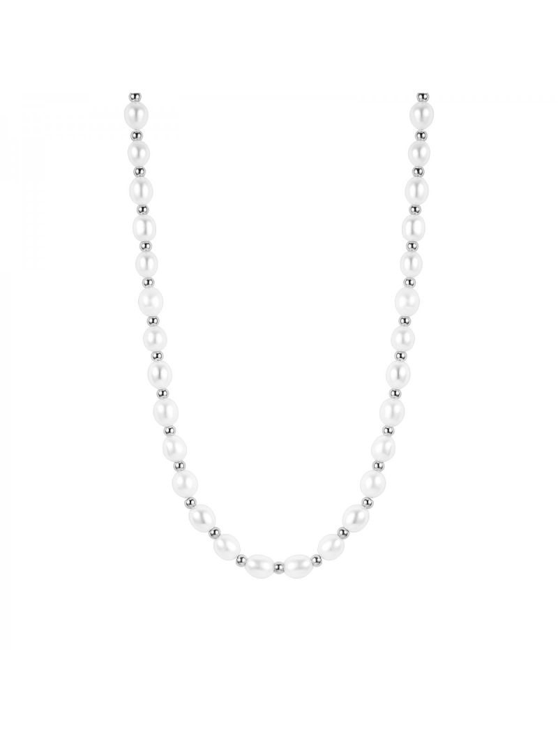 Pearl Collier Necklace silver  Silver