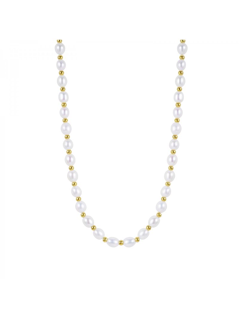 Pearl Collier Necklace Gold  Guld