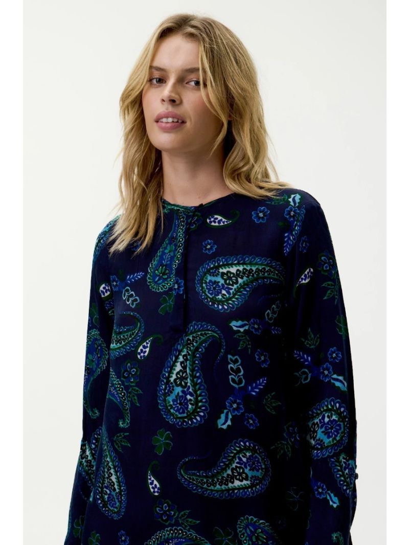 Hanalei Bay Long Genie Navy Paisley