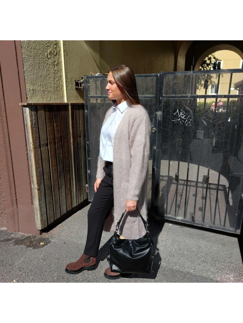 MOHAIR WOOL CARDIGAN LONG CORDA