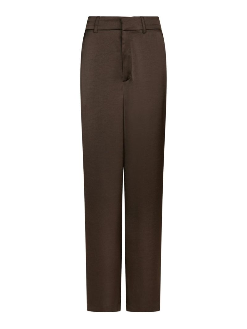 Emmett Heavy Sateen Pants Dark Brown