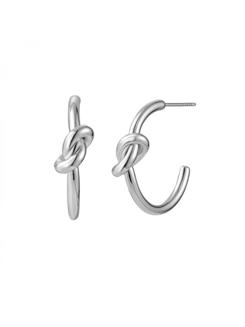 Knot Creole Silver Silver