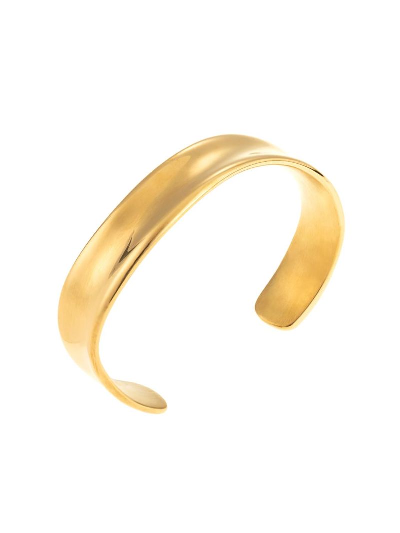 Wave bangle gold