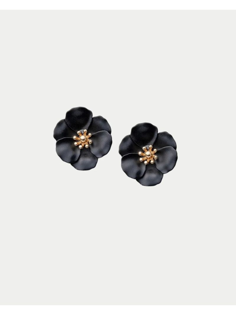 Flower Small Clip on Ettings  Svart