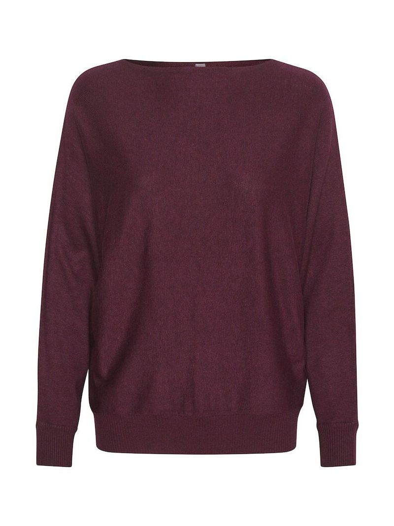 CUannemarie Batwing Jumper Vinröd