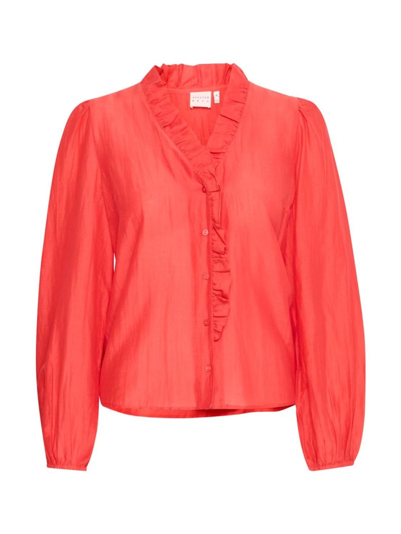 Irthora SH Blouse Poinsettia