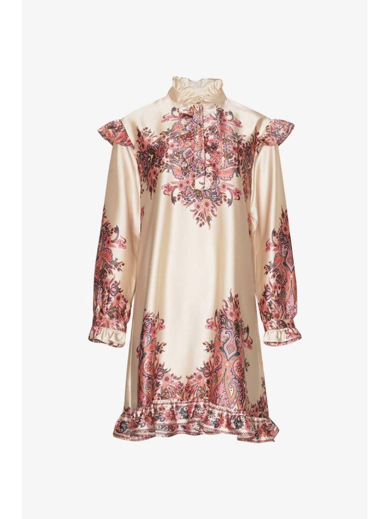 Reno Ruby Ruffle Dress Drusella Print