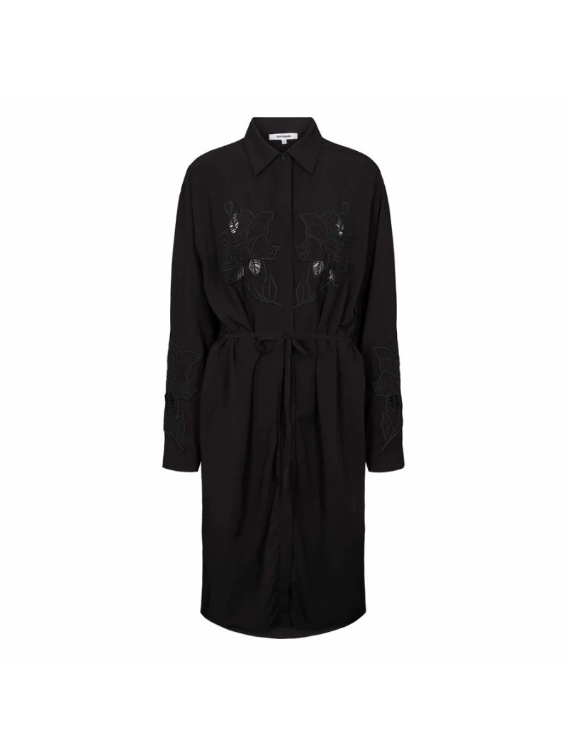 SRNala Embroidery Dress Black