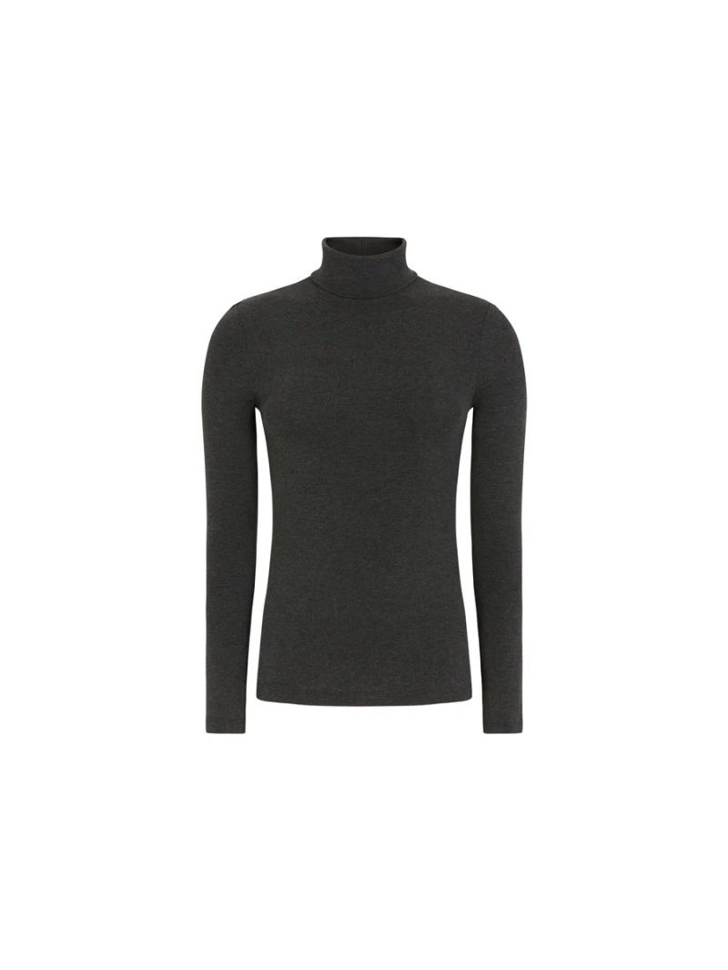 SRRoman Roll Neck Charcoal Melange