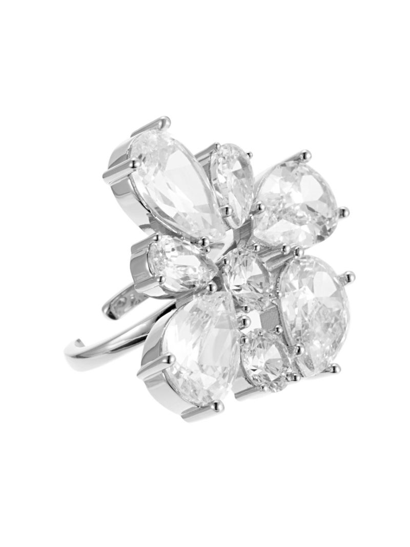 Crown crystal ring steel