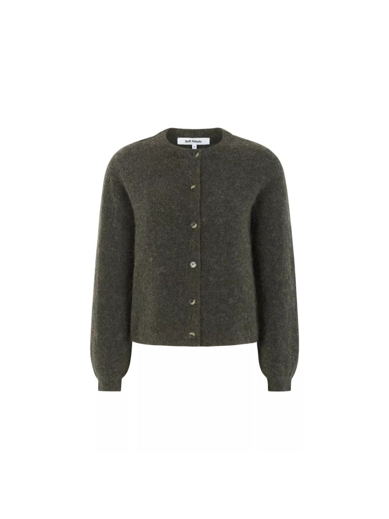 SRAllison o-neck Cardigan Knit Chimera Melange