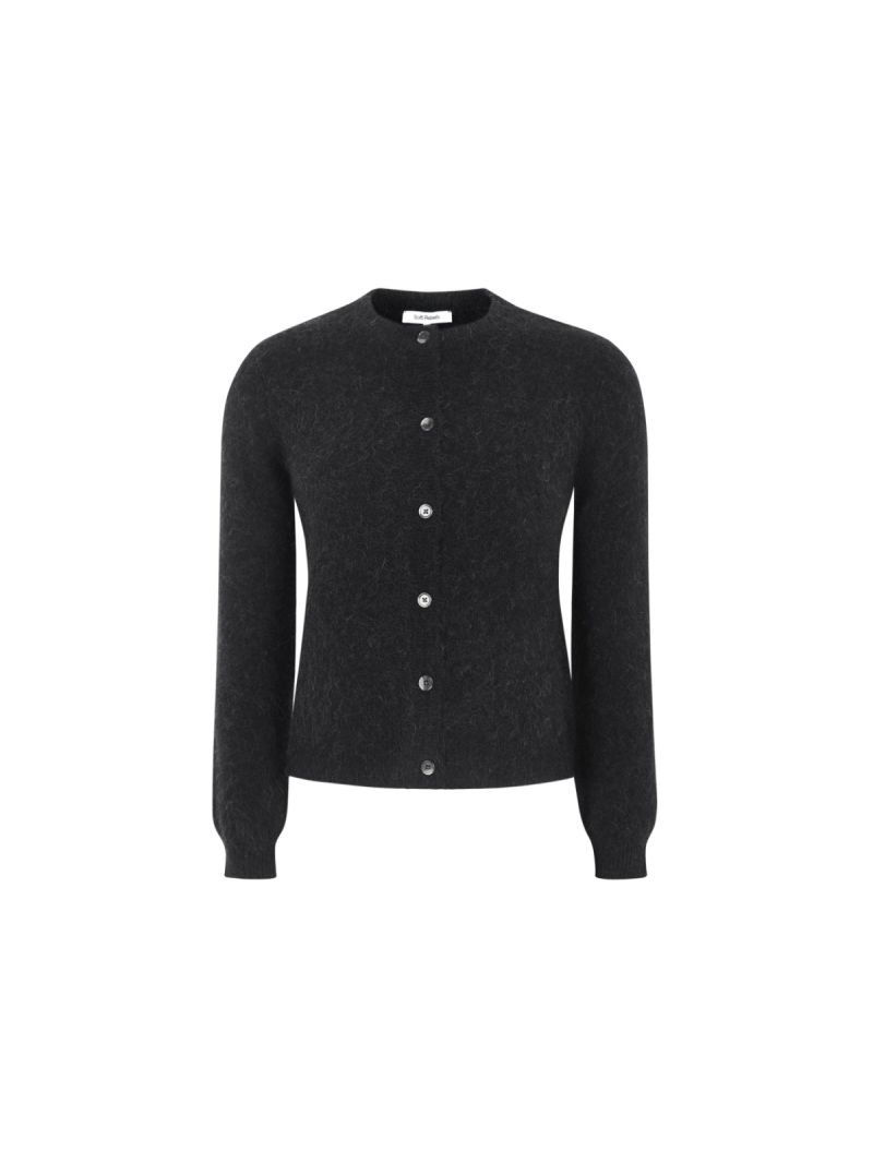 SRAllison o_neckcardigan knit Svart