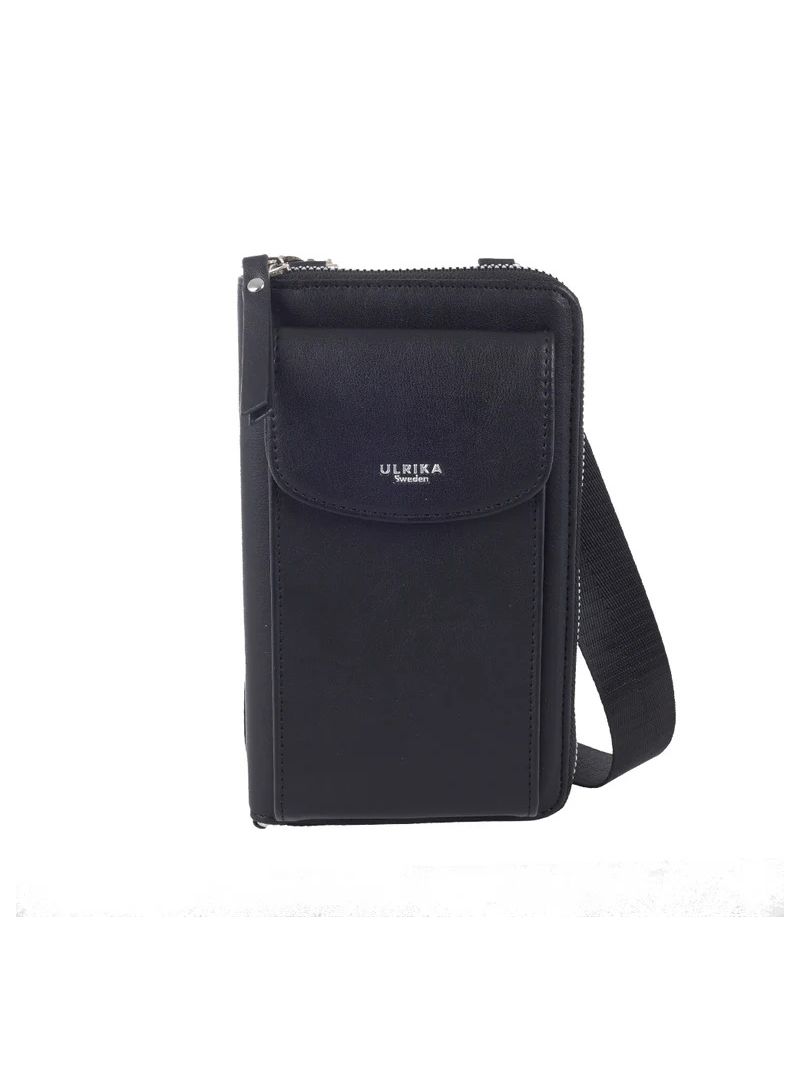 Mobil väska Svart med silver