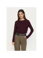 SRMaria O-neck rolledge knit vinyard