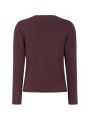 SRMaria O-neck rolledge knit vinyard