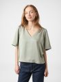 Largo Heavy Sateen Blouse Smoke Green