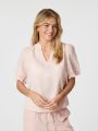 Odesa Linen Blouse Rose Smoke
