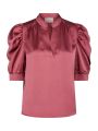 Roella Heavy Sateen Blouse Cherry pink