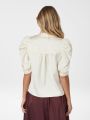 Roella Heavy Sateen Blouse Pearl