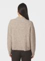 Taura Fluffy Knit Cardigan Beige Melange