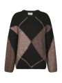 Inga Check Fluff Knit Blouse