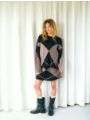 Inga Check Fluff Knit