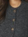 Benuta Fluffy Knit Cardigan Antracit Melange