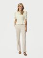 Benua Heavy Sateen Blouse Light Yellow