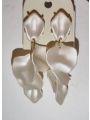 Leaf Earrings Pearl White