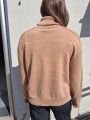 Pull Col Camel Chine