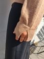 Pull Col Camel Chine