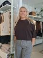 Lilou kortärmad cachmeretopp cacao