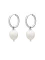 Pearl Hoop silver Silver