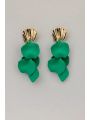 Wave Earrings Strong Green