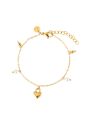 Heart locker mix bracelet Guld
