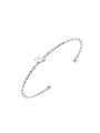 Como mini bangle crystal steel Silver