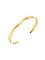 Wave flexi bangle gold Gul