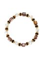 Elastic brown mix bracelet Brun