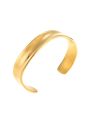Wave bangle gold