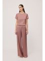 Viscose satin T-shirt