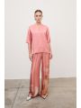 Viscose Satin Blus Rosa