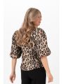 GWYNETH BLOUSE ANTIQUE GOLD/BLACK