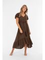 Jane Dress Coffee Brown
