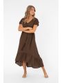 Jane Dress Coffee Brown