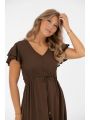 Jane Dress Coffee Brown