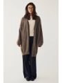 N-MARICELA KNIT CARDIGAN timber Brown Melange