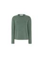 SRMaria O-neck rolledge knit balsam green