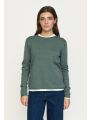 SRMaria O-neck rolledge knit balsam green