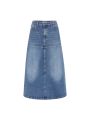 SRWilla Midi Skirt Denim True Blue
