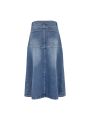 SRWilla Midi Skirt Denim True Blue